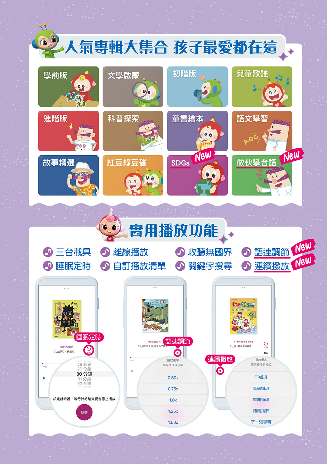 康軒歡樂聽週年慶開跑！給孩子最優質的聽覺饗宴！現在訂閱一年方案僅需 $1,290 元，加碼再送 3 個月，讓孩子在充滿樂趣的故事中成長。